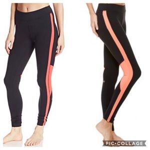 ALO Yoga Strength Tight Black/Orange Legging S
